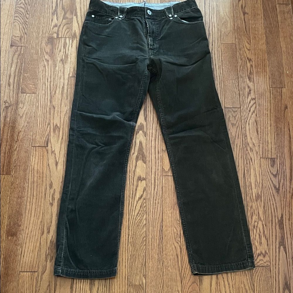 Hickey Freeman Dark Brown Corduroy Pants Men’s Sz 34